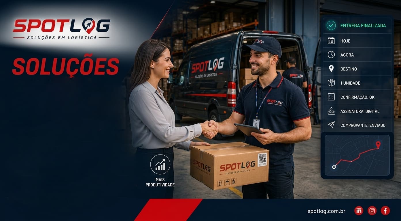 Entrega de pedido de e-commerce Spotlog
